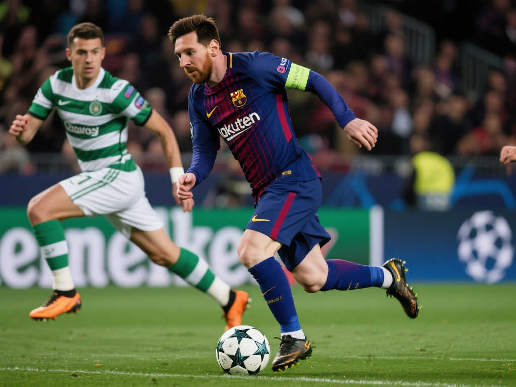 03-04赛季后欧冠半决赛单场过人14+仅两人：梅西领衔